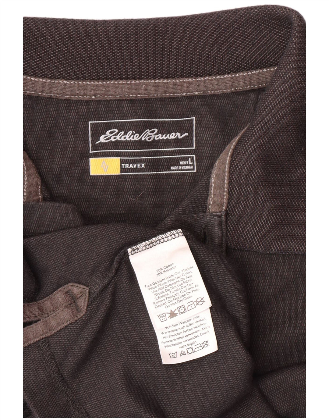 Мужская рубашка-поло EDDIE BAUER, большая серая, хлопок