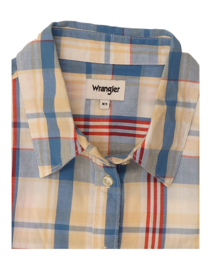 Женская рубашка Wrangler UK 6 XS, хлопок в разноцветную клетку