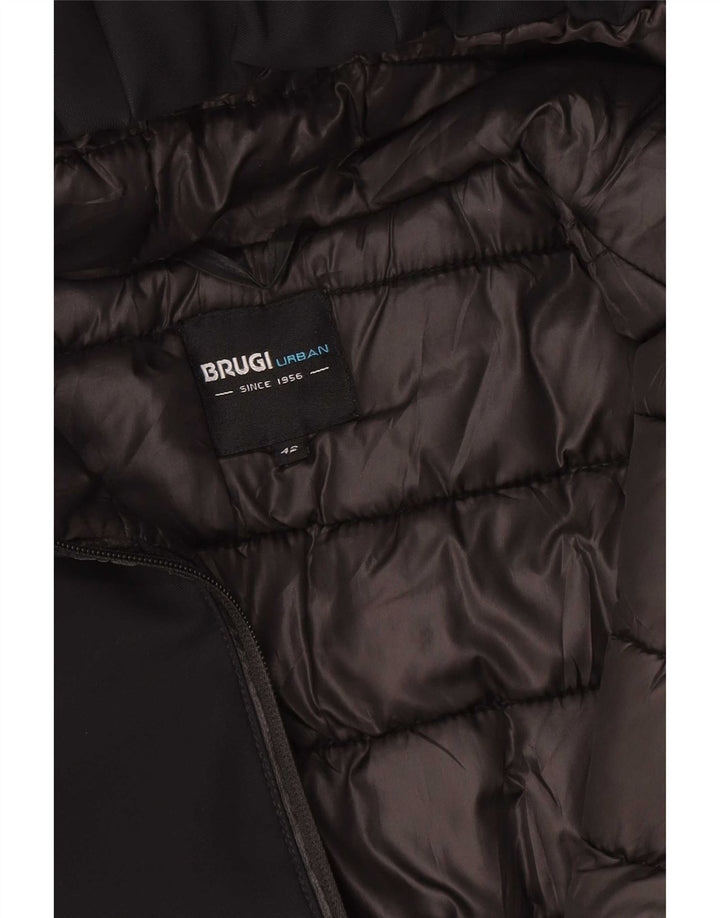 Женское пуховое пальто с капюшоном Brugi IT 42 Medium Black