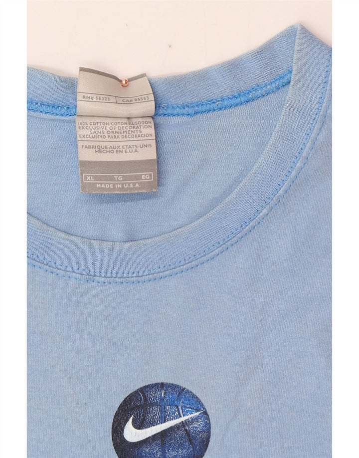 Мужской жилет с рисунком NIKE XL, синий хлопок