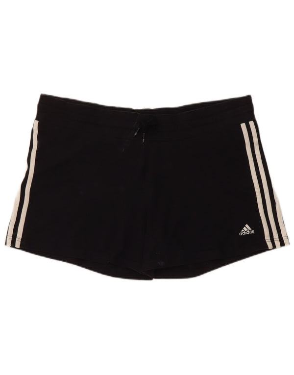 Женские спортивные шорты Adidas UK 22 XL, черный хлопок