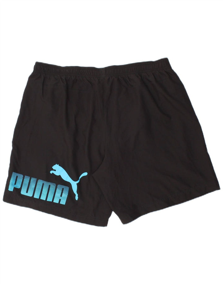 Мужские спортивные шорты Puma с рисунком XL, черные, полиэстер