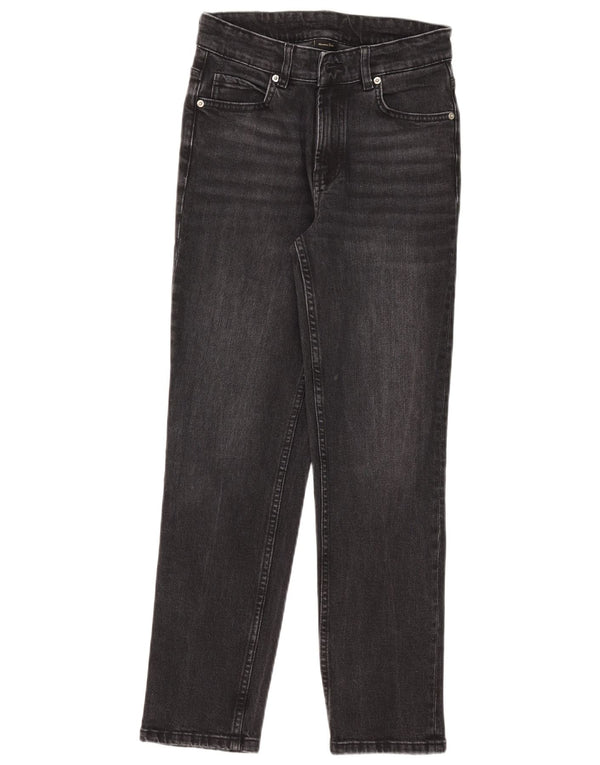Женские прямые джинсы Massimo Dutti EU 34 2XS W24 L26, черный хлопок