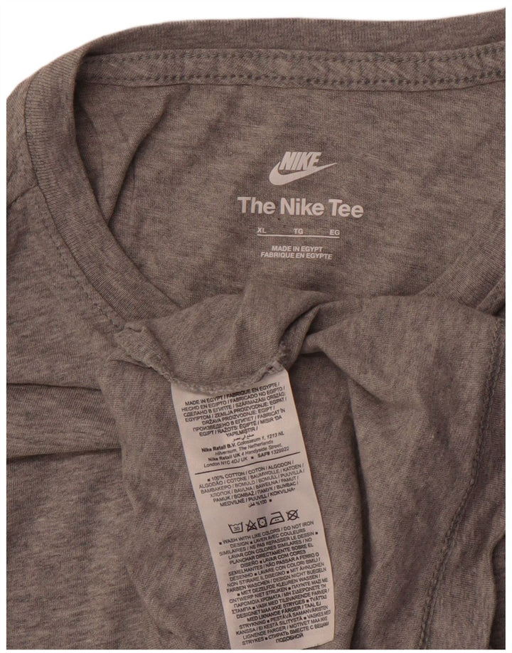 Мужская футболка NIKE XL, серый хлопок