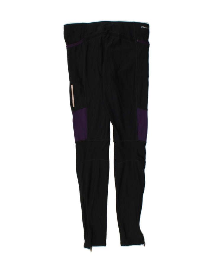 NIKE Womens Dri Fit Leggings UK 10 Small  Black Vintage Nike and Second-Hand Nike from Messina Hembry 