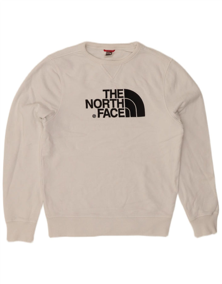Мужской свитшот с рисунком THE NORTH FACE, маленький белый хлопковый джемпер