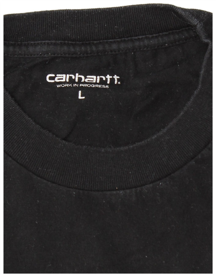 CARHARTT Мужская футболка с рисунком, большой черный хлопок