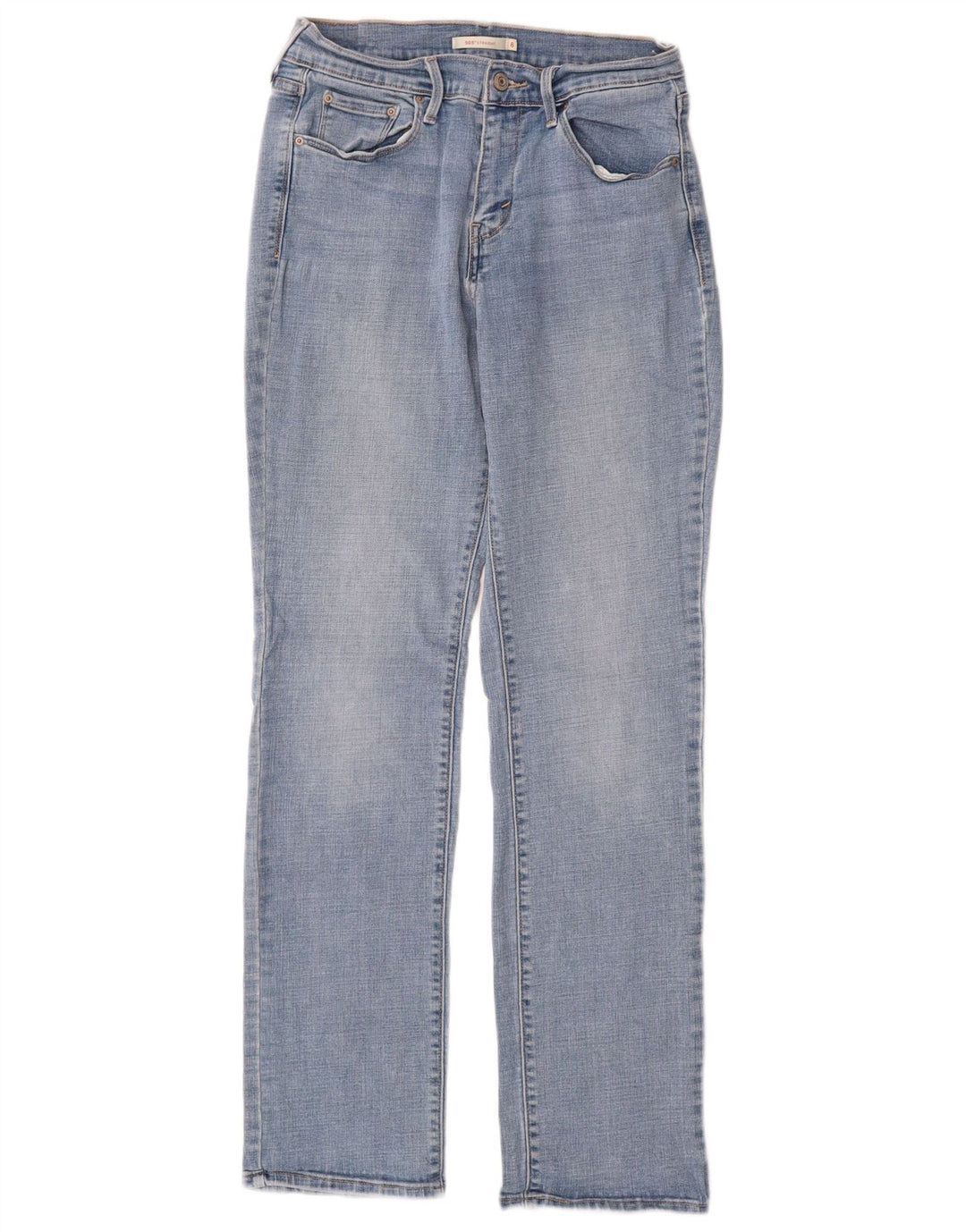 Женские прямые джинсы LEVI'S 505 США 8 Средний W29 L32 Синий хлопок