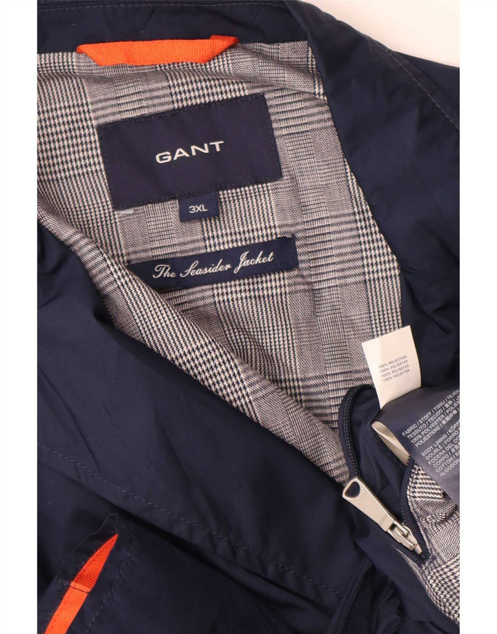 Мужской пиджак Gant с 2 пуговицами UK 46 3XL Темно-синий полиэстер