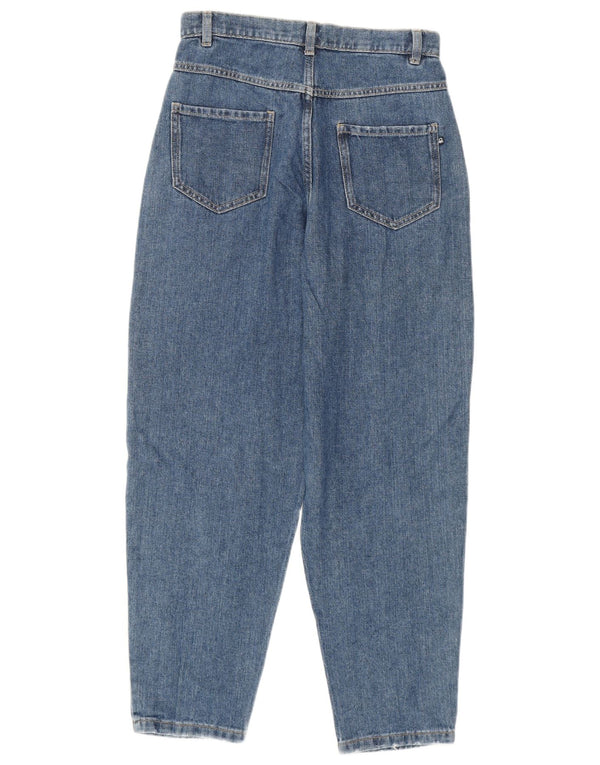 Свободные джинсы Benetton для девочек с высокой талией 13-14 лет, размер 3XL, W28 L27, синий хлопок