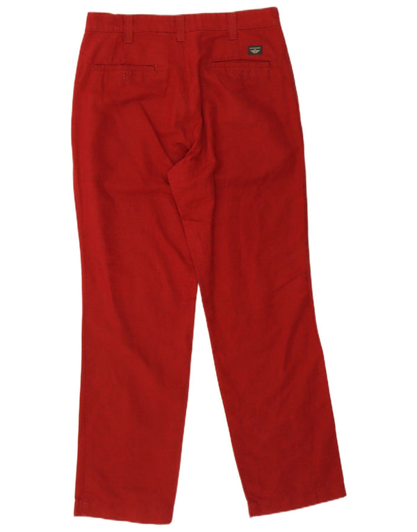 Мужские прямые брюки-чиносы Dockers цвета хаки W33 L32 красные