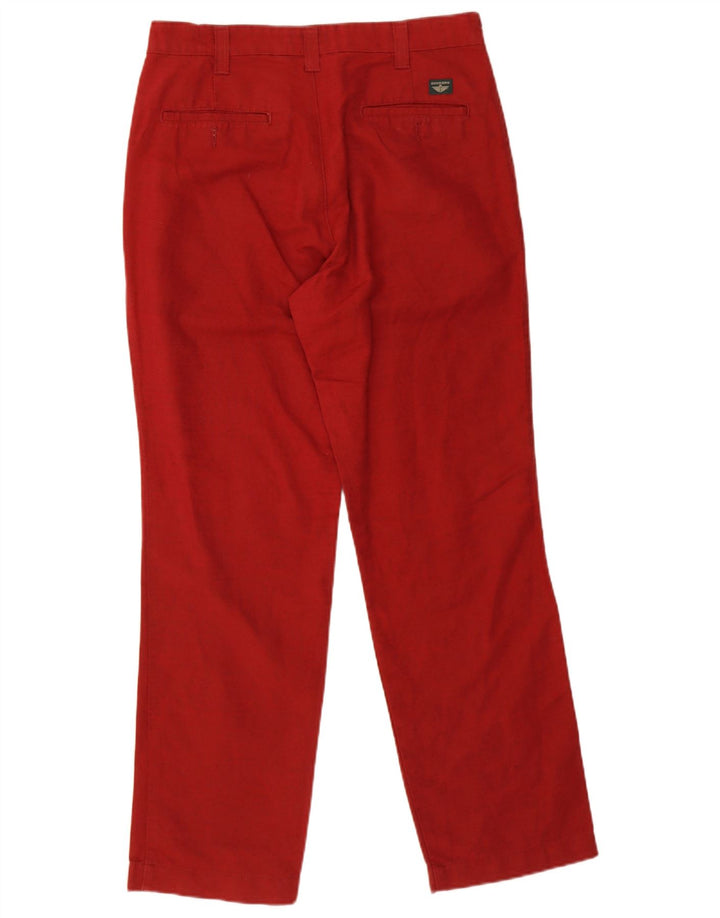 Мужские прямые брюки-чиносы Dockers цвета хаки W33 L32 красные