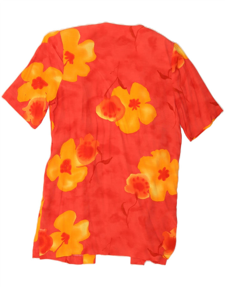 MANDY MARSH Womens 2 Piece Set UK 10 Small Red Floral Viscose Vintage Mandy Marsh and Second-Hand Mandy Marsh from Messina Hembry 