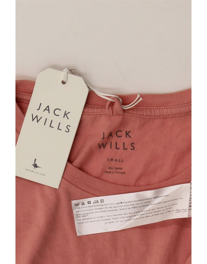 Мужская футболка Jack Wills, маленький розовый хлопок