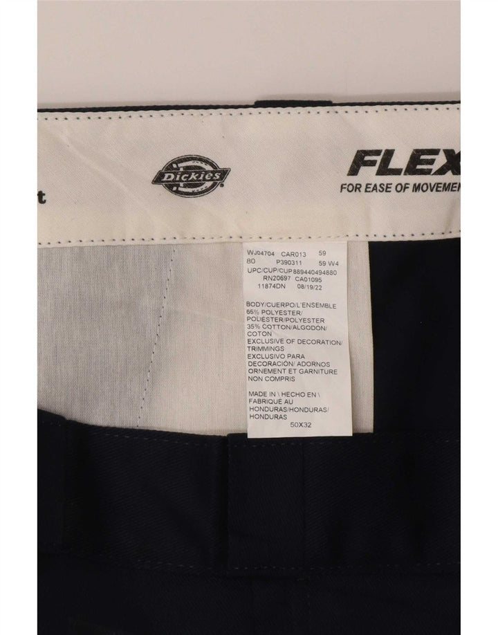Мужские прямые брюки-чиносы Dickies W50 L32 темно-синие из полиэстера