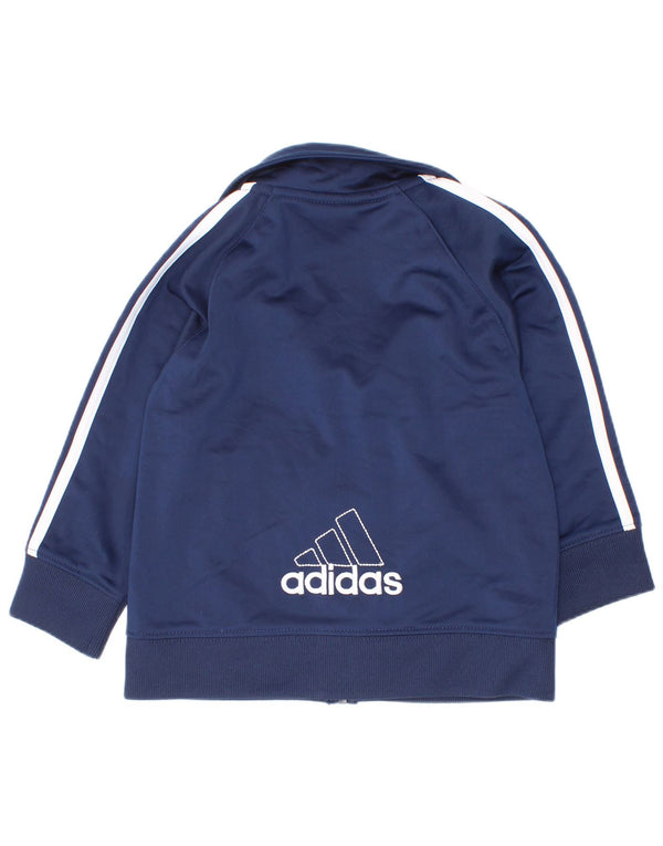 Спортивный костюм Adidas для мальчиков с графическим рисунком, верхняя куртка 12–18 месяцев, темно-синий
