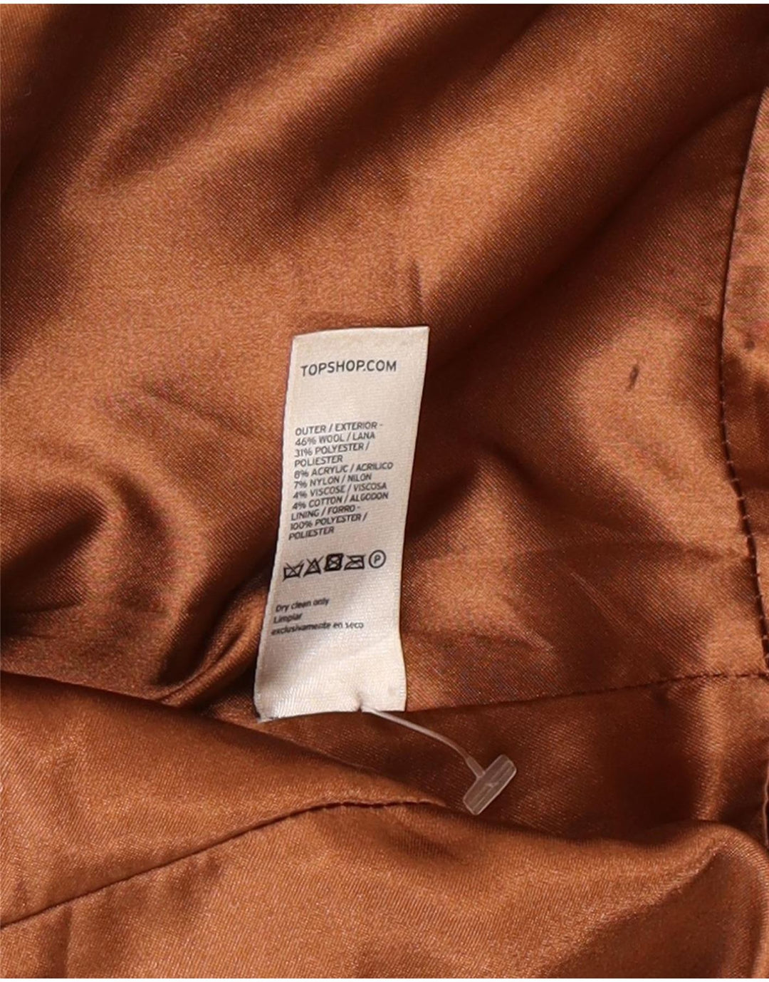 Topshop Женское пальто принцессы UK 12, среднее, черное, шерстяное