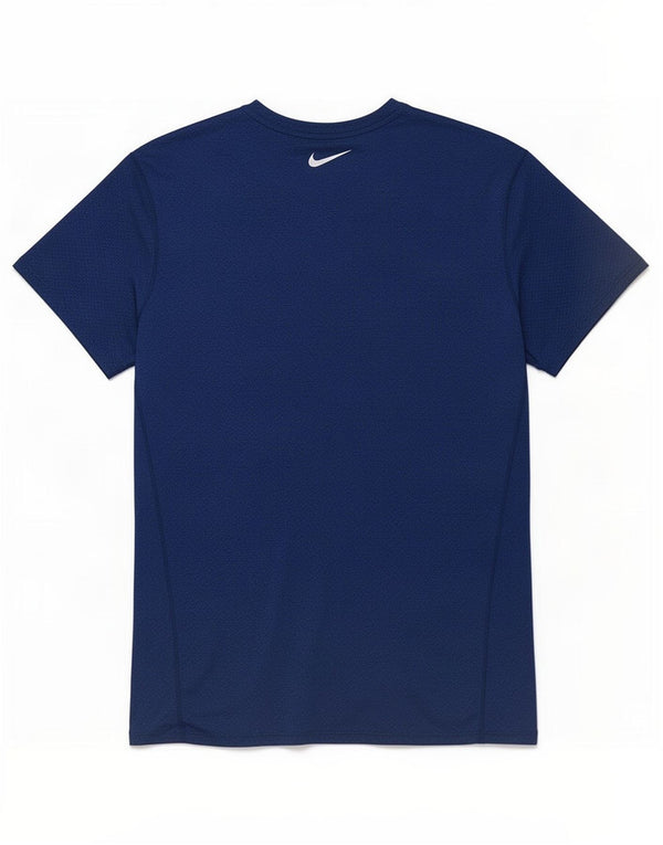 Мужская футболка Nike Dri Fit, маленький темно-синий полиэстер