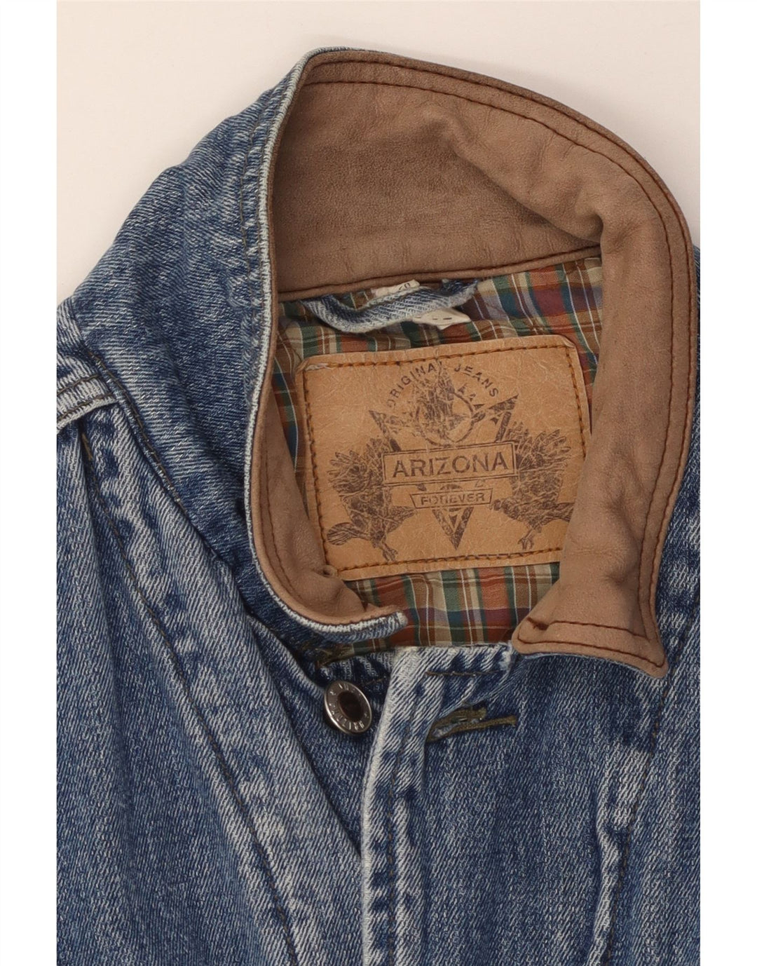 Мужская джинсовая куртка ARIZONA UK 40, большая синяя, полиамид