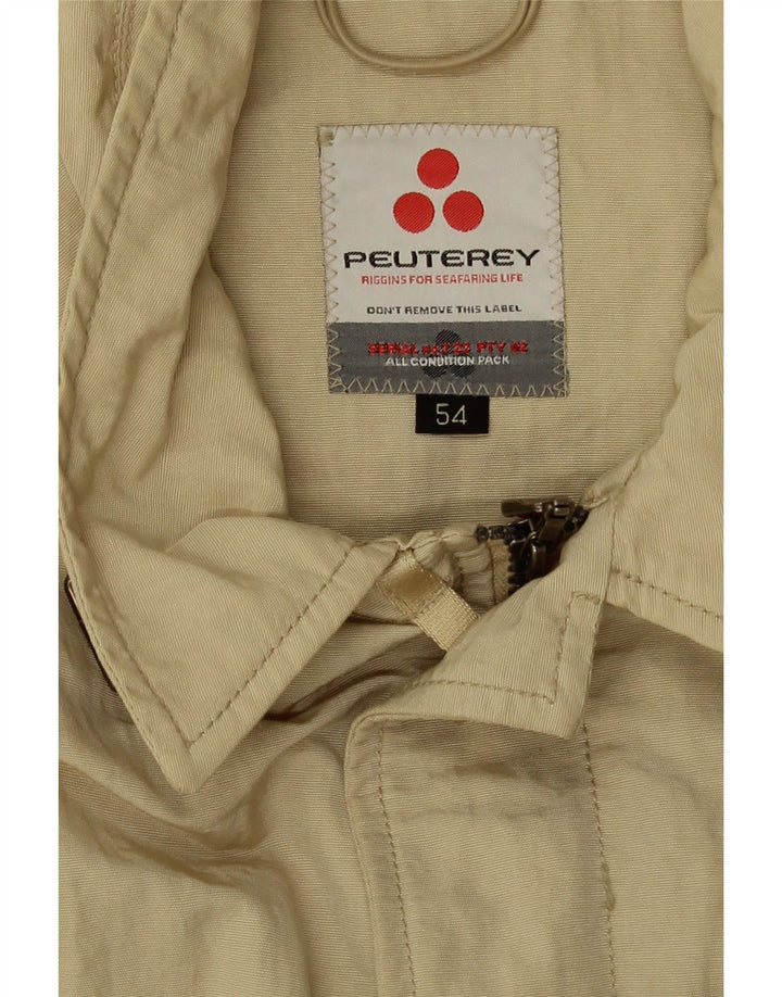 PEUTEREY Женский укороченный бомбер IT 54 3XL Бежевый Полиамид