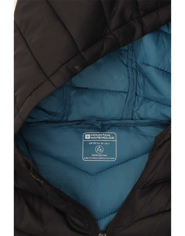 Женская стеганая куртка с капюшоном Mountain Warehouse UK 10, маленькая черная