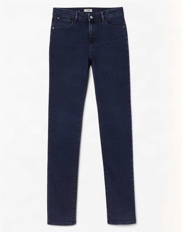 Женские узкие джинсы Wrangler W28 L34, темно-синие, хлопок