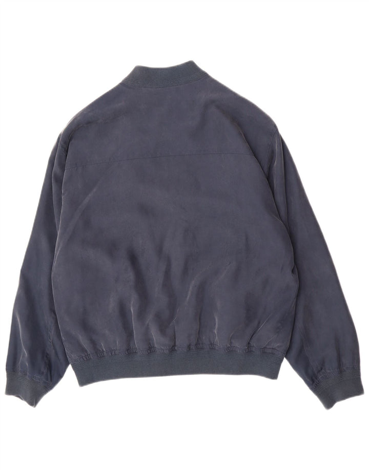 Мужская куртка-бомбер Porto Di Panama IT 48 Medium Navy Blue Silk