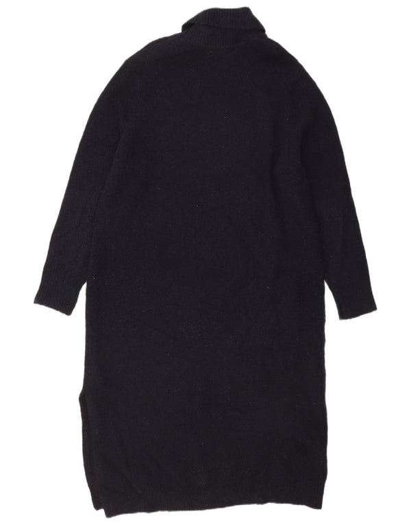 Marks & Spencer Womens Jumper Dress UK 16 Large Navy Blue Acrylic