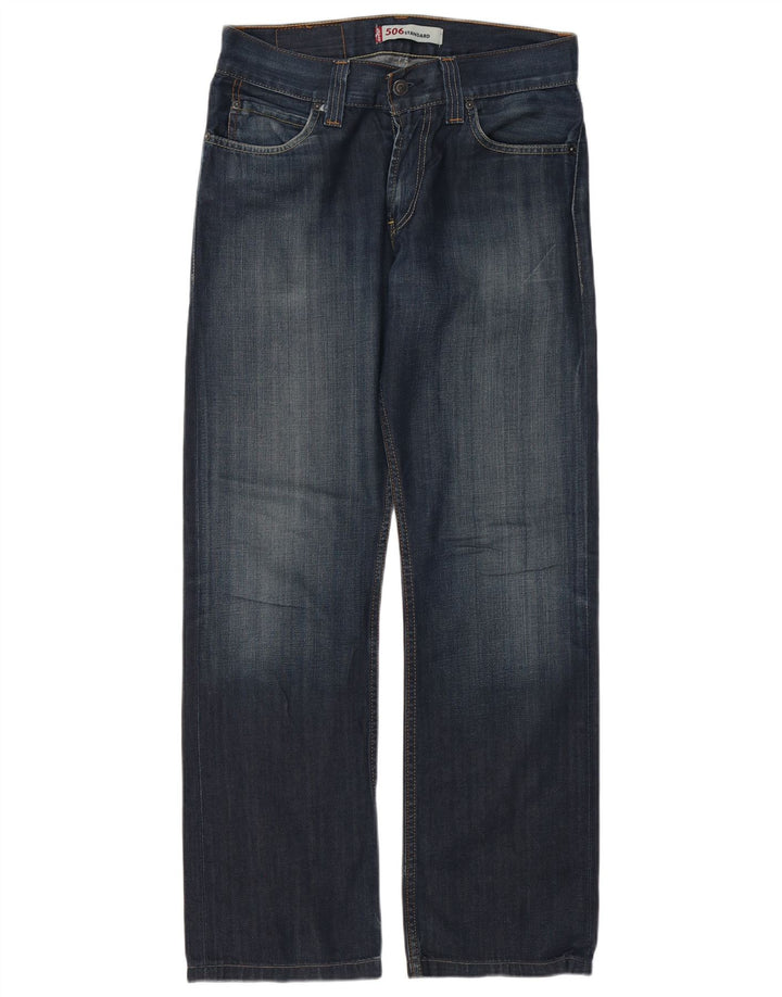Мужские прямые джинсы LEVI'S 506 Standard Fit W31 L30 синие, хлопок