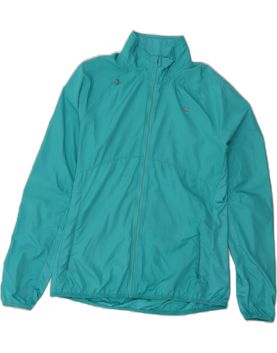 CHAMPION Womens Tracksuit Top Jacket UK 14 Large Blue Polyester Vintage Champion and Second-Hand Champion from Messina Hembry 