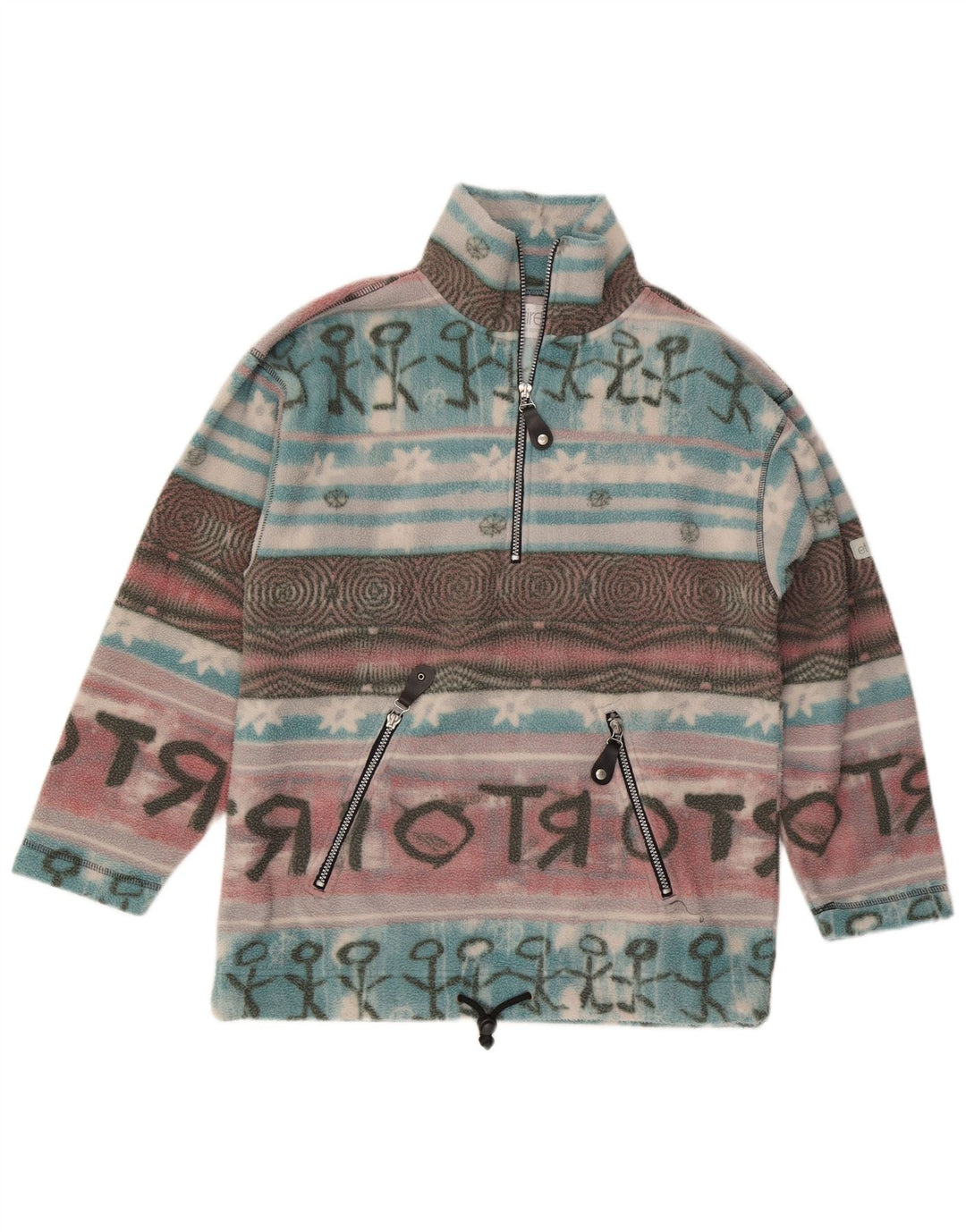 Мужской флисовый джемпер Etirel с рисунком на молнии, маленький разноцветный жаккардовый узор