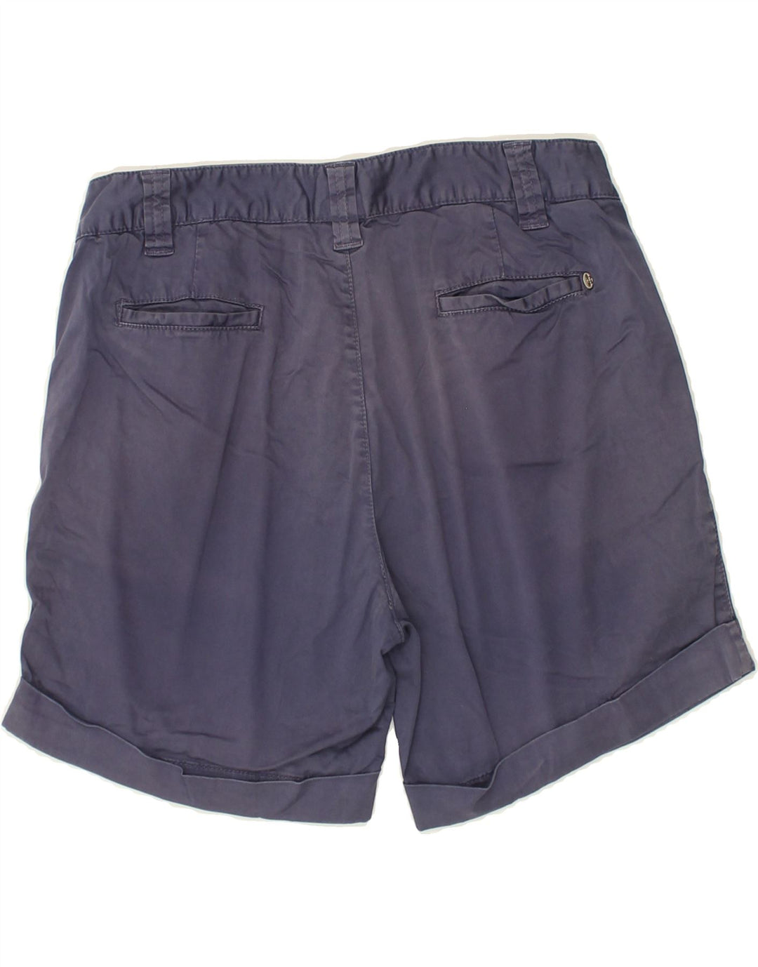 CONTE OF FLORENCE Womens Chino Shorts IT 44 Medium W30 Navy Blue Cotton | Vintage Conte of Florence | Thrift | Second-Hand Conte of Florence | Used Clothing | Messina Hembry 