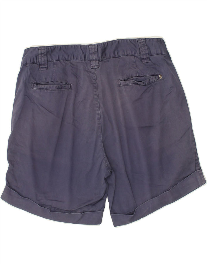 CONTE OF FLORENCE Womens Chino Shorts IT 44 Medium W30 Navy Blue Cotton | Vintage Conte of Florence | Thrift | Second-Hand Conte of Florence | Used Clothing | Messina Hembry 