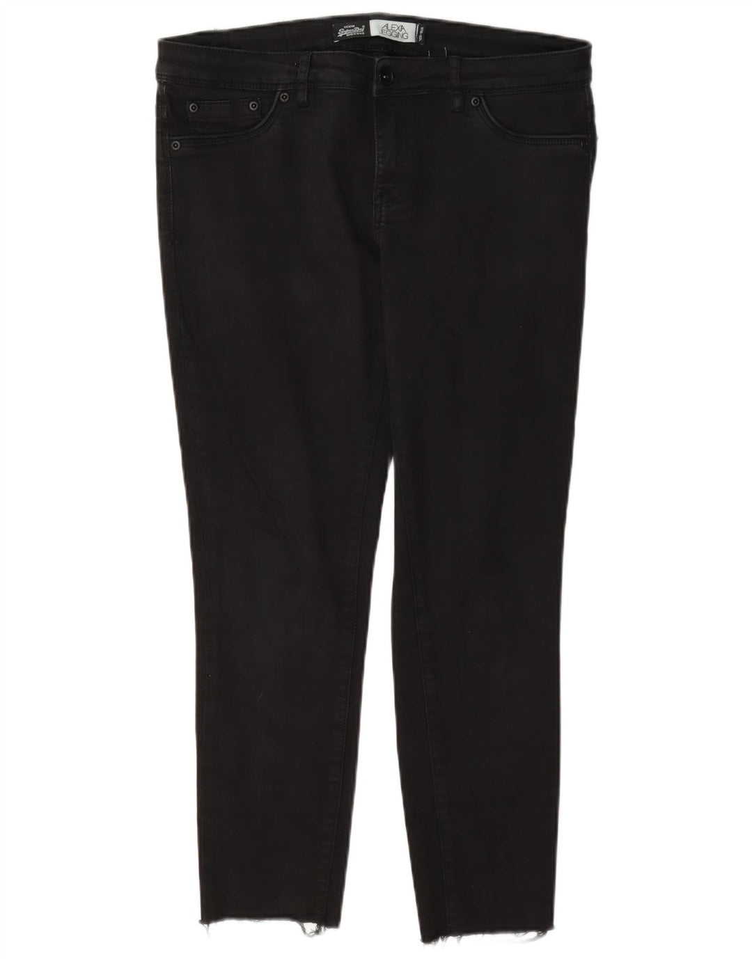 Женские джинсы-джеггинсы Superdry Alexia W31 L26, черный хлопок