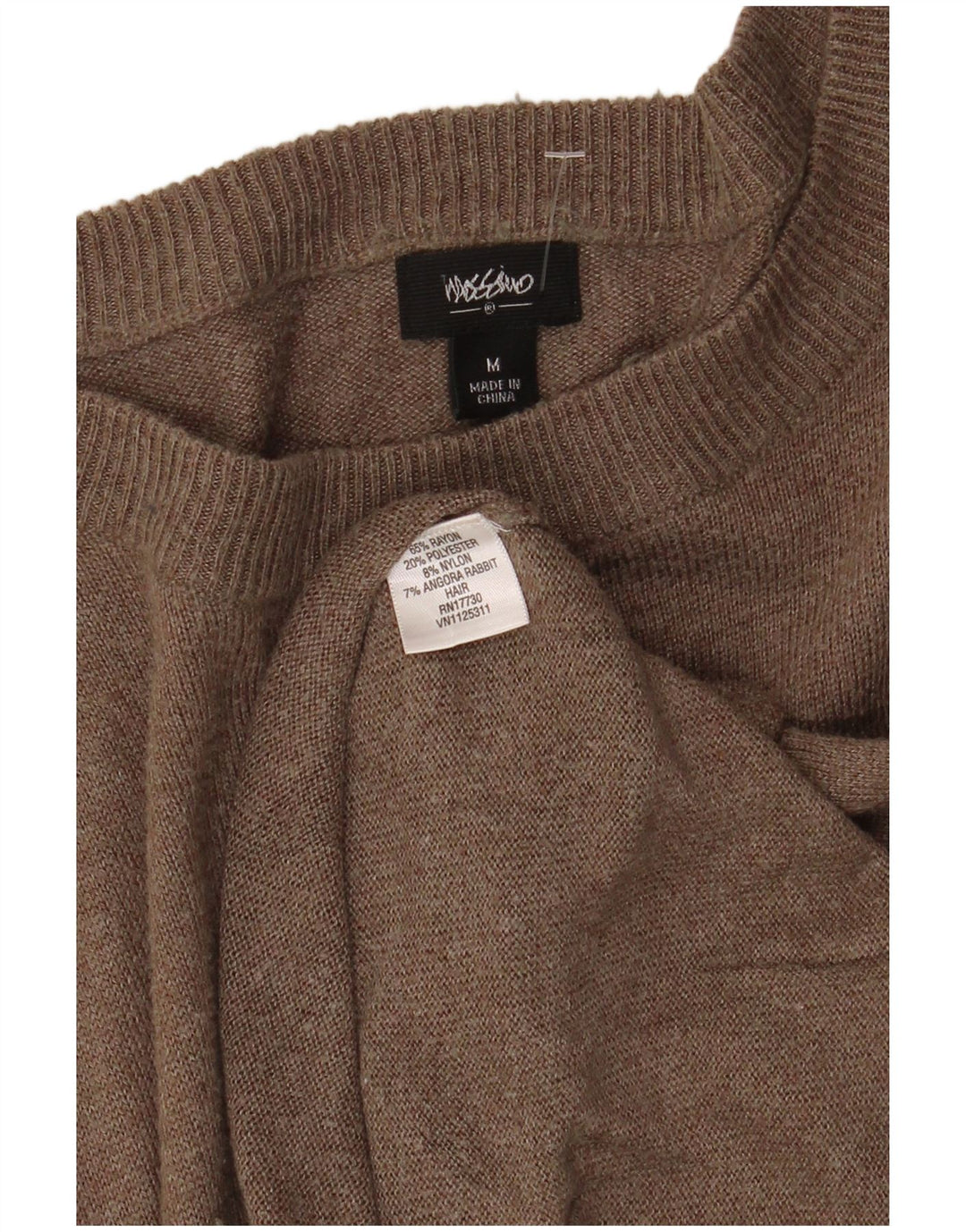Женский свитер с вырезом «лодочка» Mossimo UK 12, средний коричневый вискоза