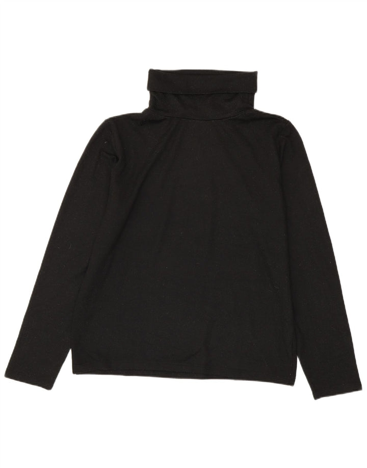 Женский топ с высоким воротником Zara с длинным рукавом UK 18 XL, черный