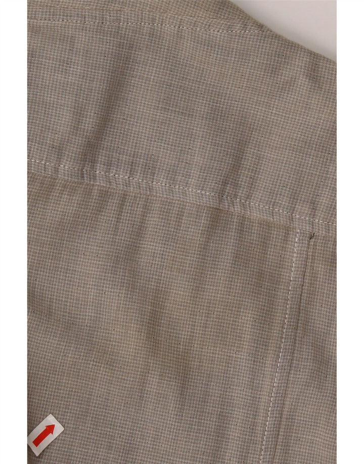 Мужская рубашка Guess 2XL серая, хлопок в мелкую клетку