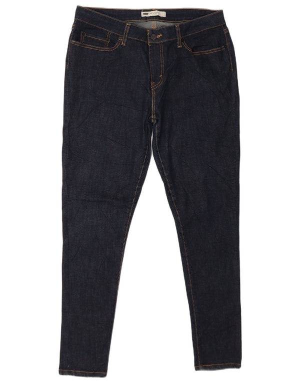 Женские джинсы-скинни с высокой талией LEVI'S США 17 2XL W34 L29 Темно-синие