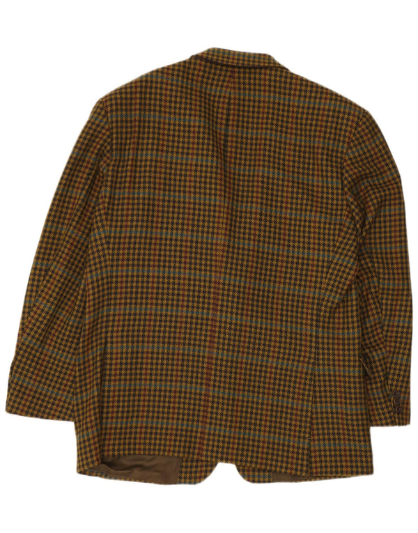 Мужской пиджак HUGO BOSS на 2 пуговицах EU 56 3XL Желтый с узором 