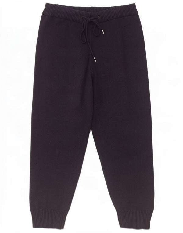 Женские трикотажные спортивные брюки Zara, джоггеры UK 14, темно-синие, вискоза, большие размеры