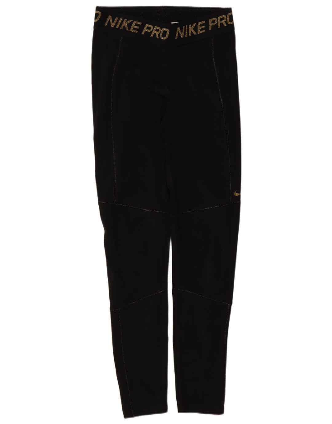 Женские леггинсы с рисунком Nike Dri Fit UK 12, средние, черные