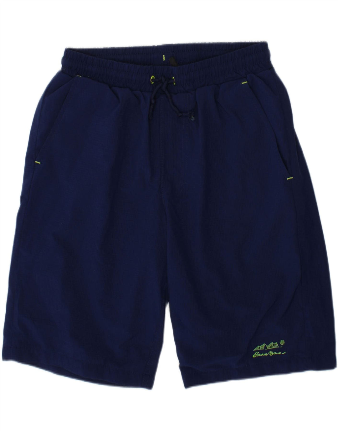 EDDIE BAUER Boys Sport Shorts 10-11 Years Medium  Navy Blue Polyester Vintage Eddie Bauer and Second-Hand Eddie Bauer from Messina Hembry 