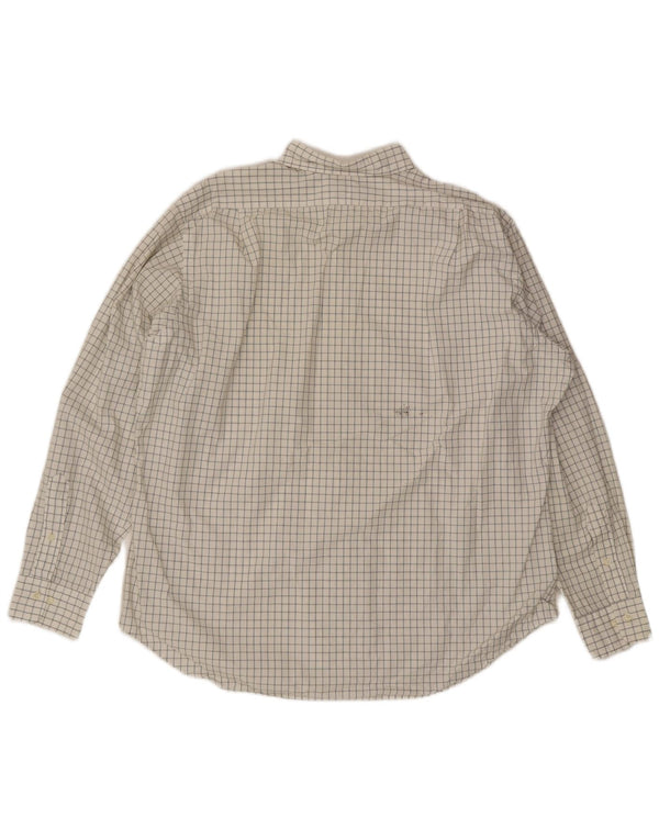 POLO RALPH LAUREN Mens Curham Classic Fit Shirt Size 17 1/2 XL White Check