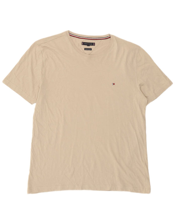 Tommy Hilfiger Мужская футболка Top XL Бежевый хлопок
