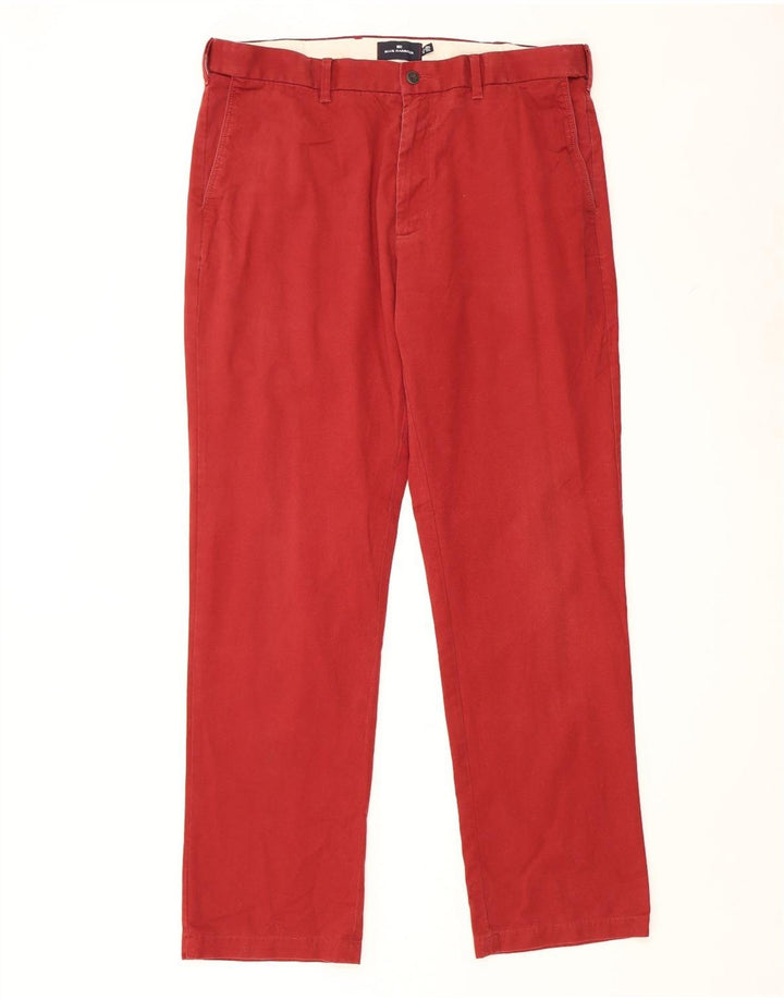 Мужские прямые брюки чинос Marks & Spencer Blue Harbour W38 L33 красные