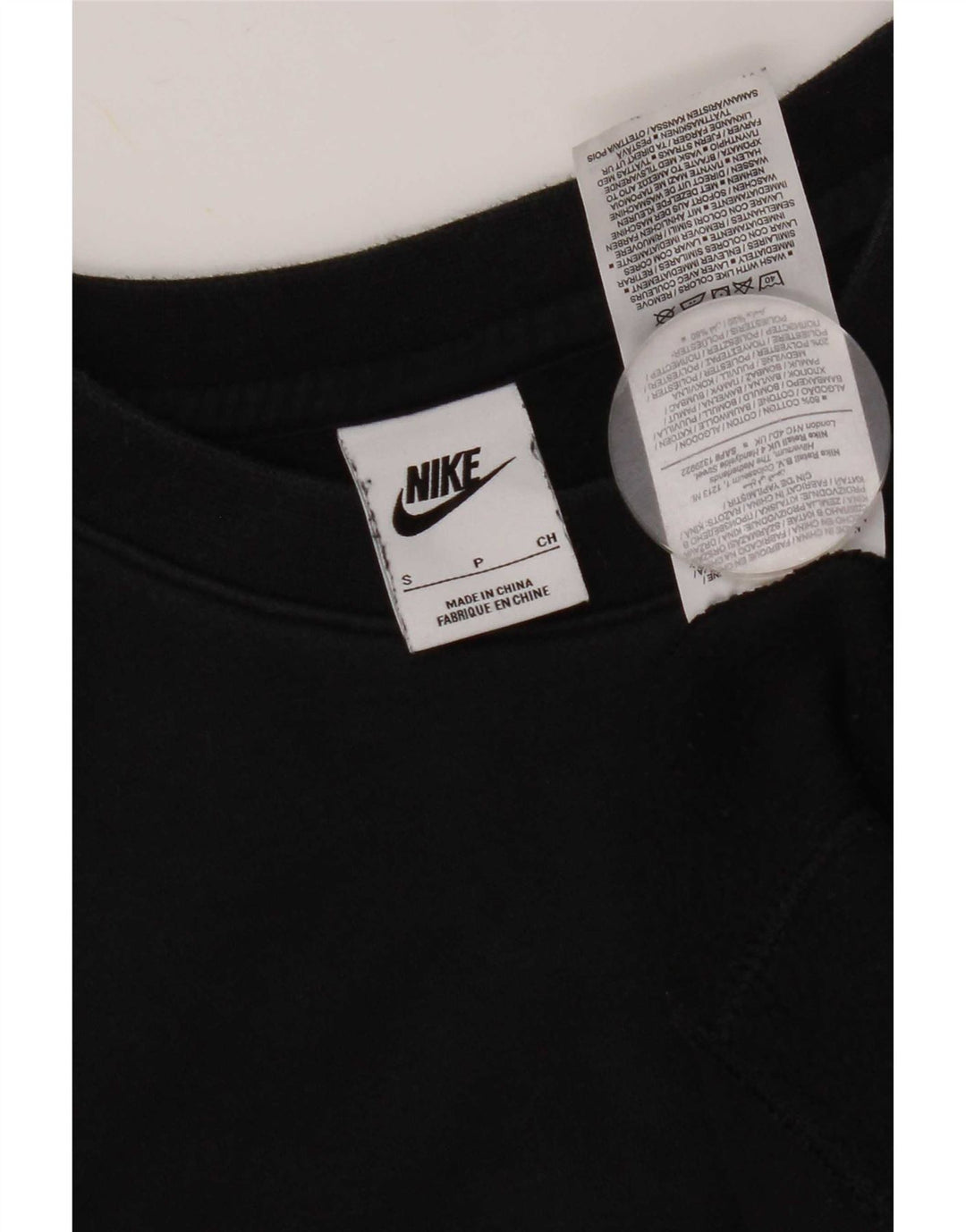 Мужской свитшот Nike, маленький черный хлопковый джемпер