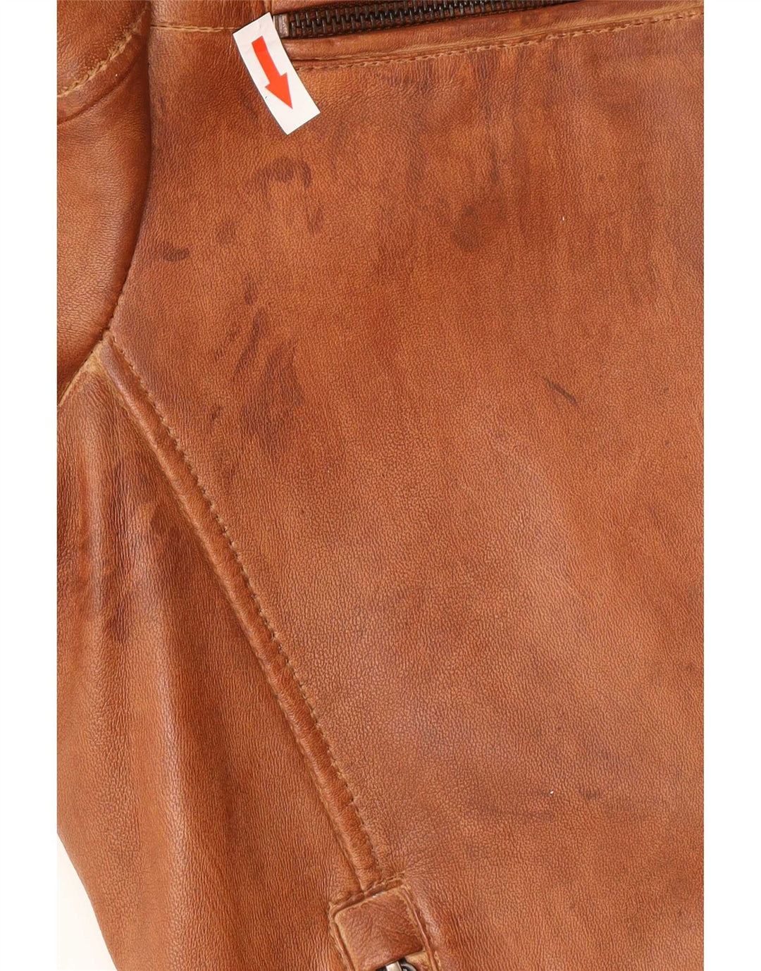 Мужская кожаная куртка Trapper IT 56 3XL Коричневая кожаная