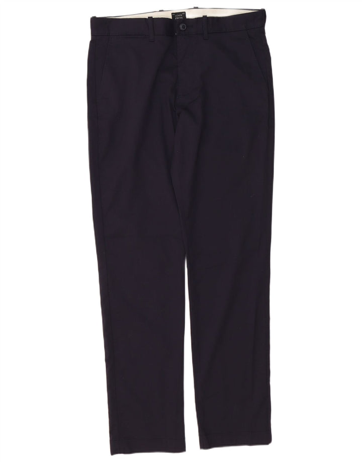 Мужские узкие брюки-чиносы J. CREW W31 L32, темно-синие, хлопок