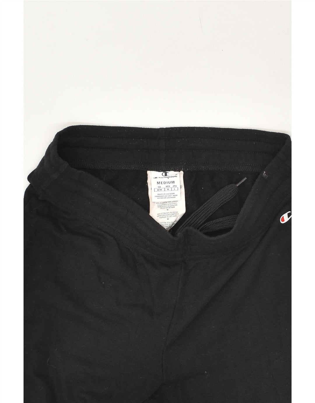 CHAMPION Womens Tracksuit Trousers UK 12 Medium Black Cotton Vintage Champion and Second-Hand Champion from Messina Hembry 