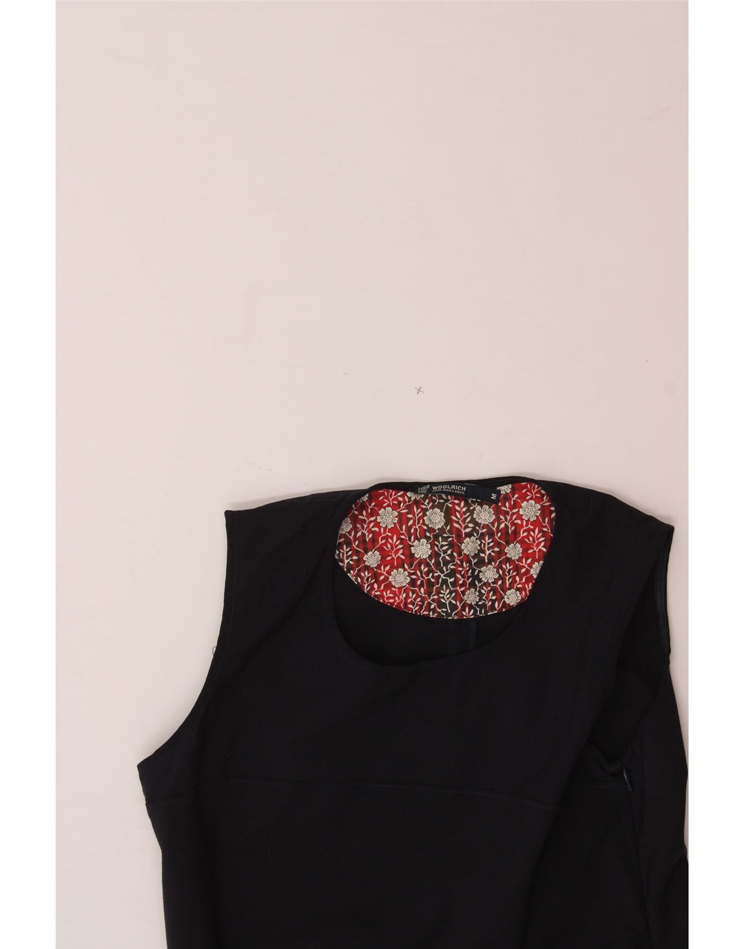 WOOLRICH Womens Sleeveless A-Line Dress UK 12 Medium Navy Blue Wool Vintage Woolrich and Second-Hand Woolrich from Messina Hembry 